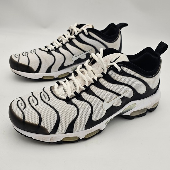 Nike Air Max Plus TN White Black Tuned Air 898015-101 Running shoes Mens size10 - Picture 5 of 10